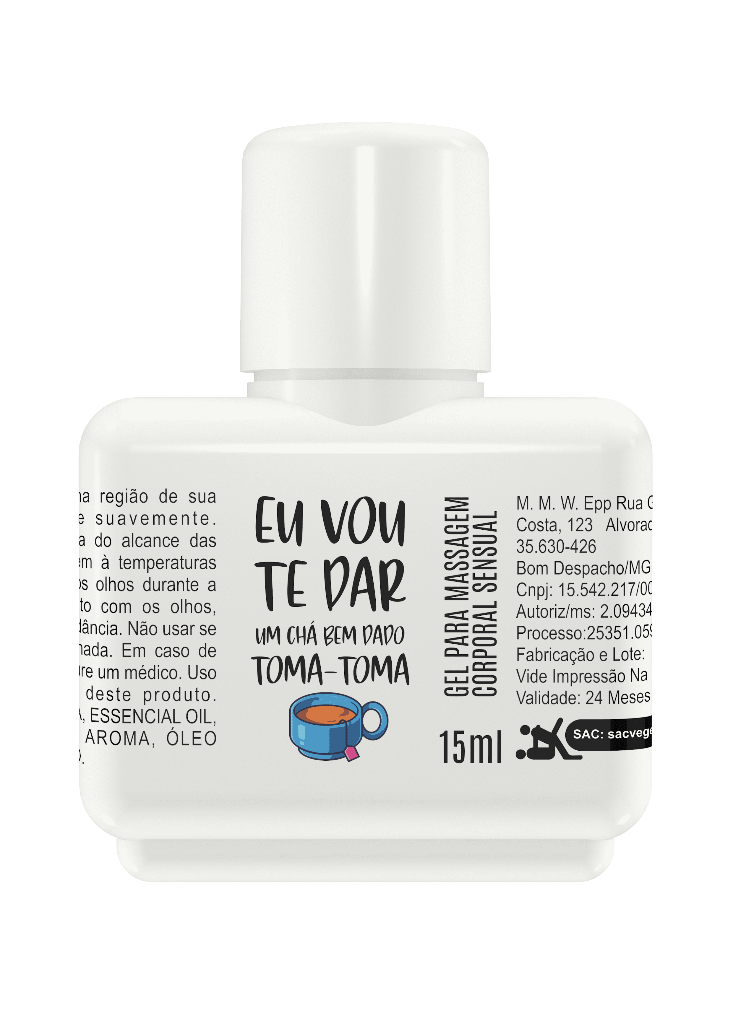 Gel de Massagem Corporal Eu Vou Te Dar um Ch Bem Dado Toma