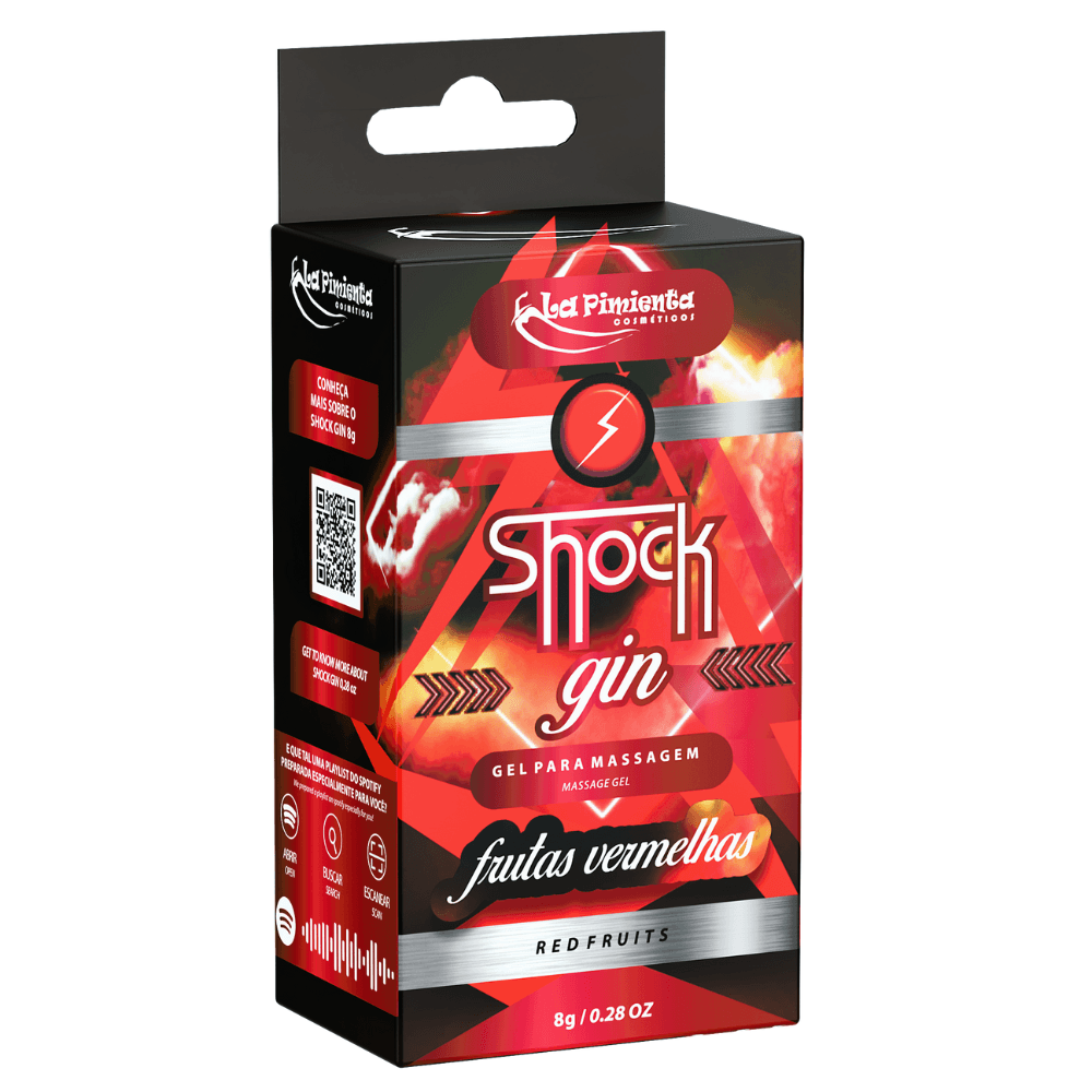 Encontraproduto.com.br - Shock Gin 8g - Vibrador Líquido Excitante de Alta Potência La Pimienta